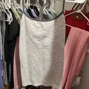 Lululemon Power Y Tank. Heather Gray. Size 10